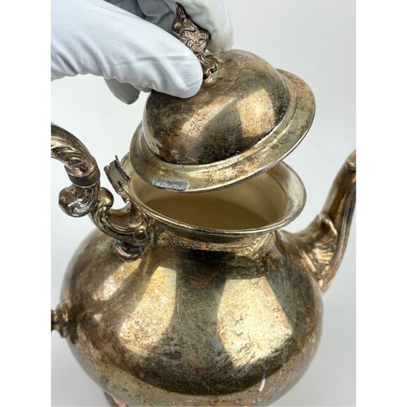 Vintage Antique Gorham Silver Plated Coffee Tea Pot Sugar Creamer 5 Piece Set FC